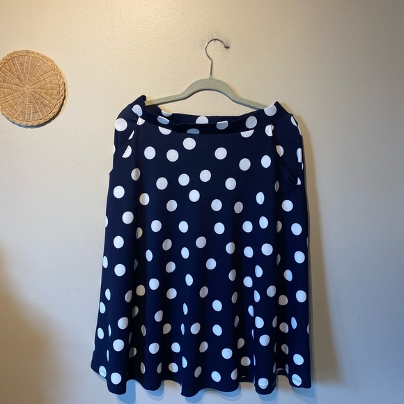 Faith&joy sz large polyester/ spandex polka skirt - Picture 1 of 9